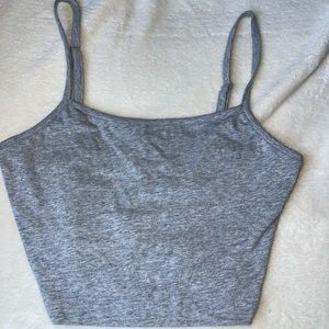 Grey Crop Top